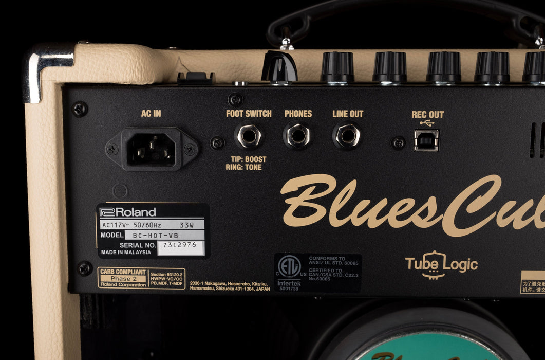 Used Roland Blues Cube Hot 30-Watt Electric Guitar Amplifier Vintage Blonde