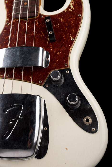 Pre Owned 2018 Fender Custom Shop '60 Jazz Bass Journeyman Olympic White With OHSC