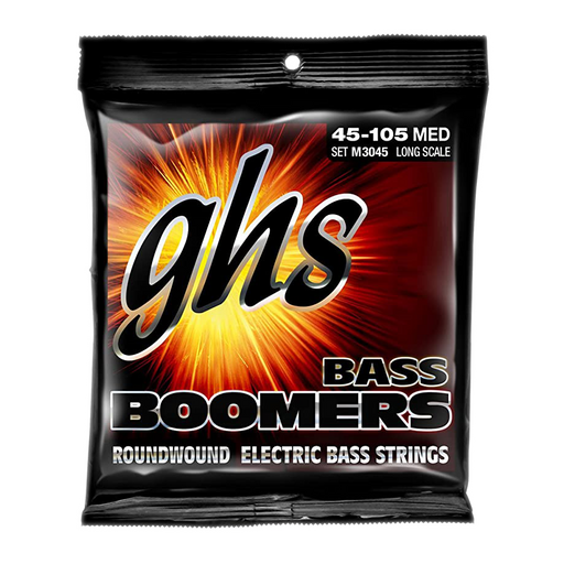 GHS M3045 Bass Boomers Standard Long Scale Medium Electric Bass Strings