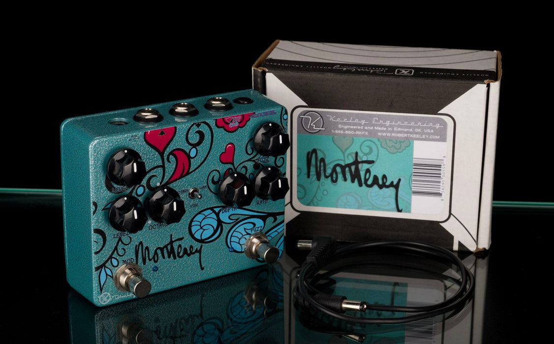 keeley monterey expression pedal Used Keeley Monterey Fuzz Vibe Rotary Wah Guitar Effect Pedal with Box — Truetone Music