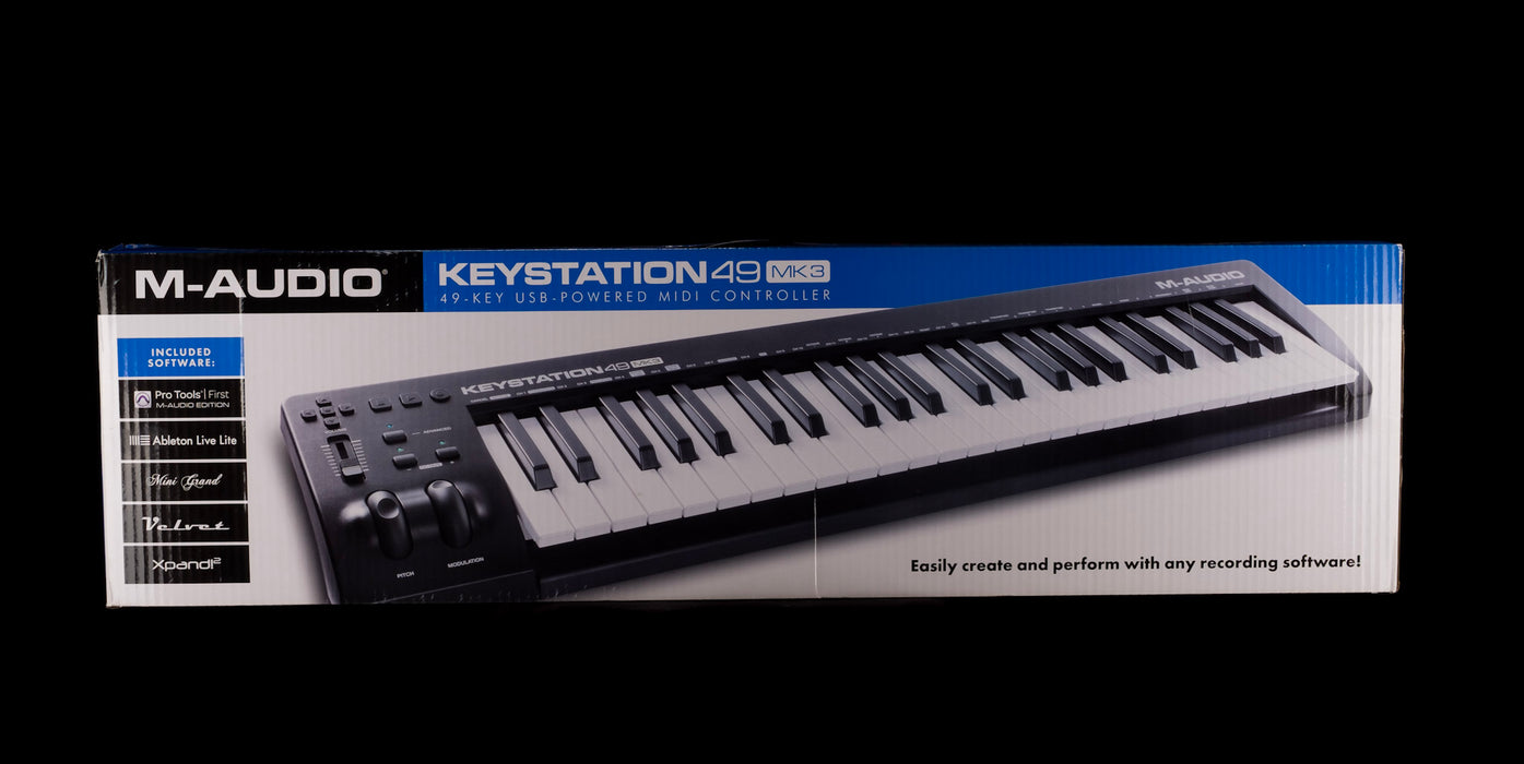 Pre Owned M-Audio Keystation 49 MK3 49-Key Keyboard Controller With Bo ...