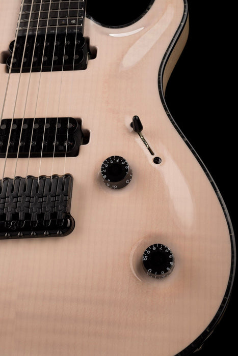 Used Mayones Regius Core 7 Trans White with OHSC