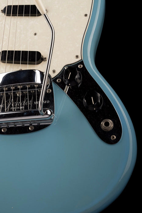 Vintage 1966 Fender Mustang 22.5" Scale Daphne Blue Refinished with OHSC
