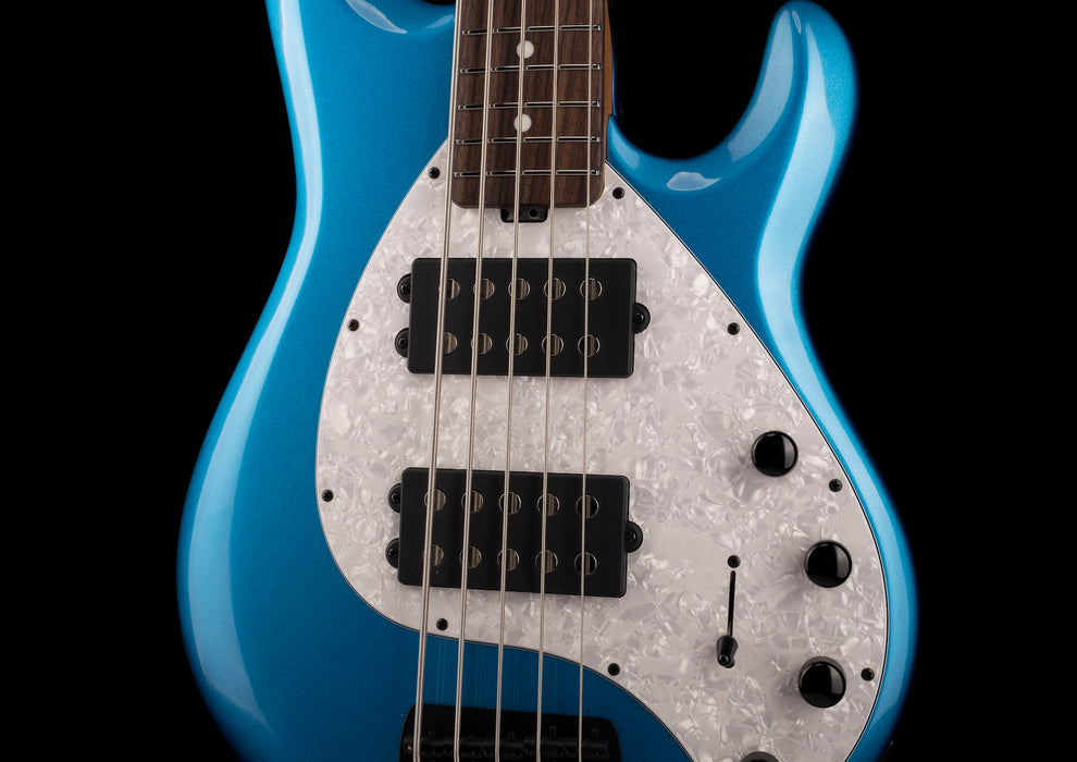 Ernie Ball Music Man StingRay Special 5 HH Speed Blue Roasted Maple With Case