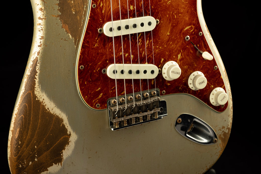 Fender Custom Shop Masterbuilt Carlos Lopez '59 Strat Heavy Relic Inca Silver