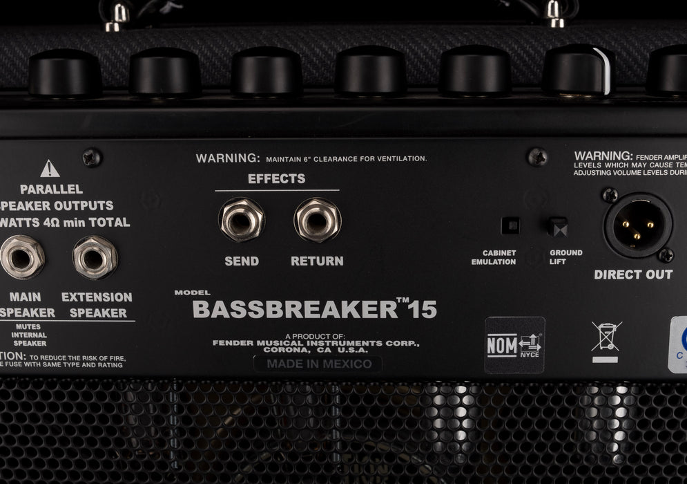 Fender Bassbreaker 15 EL84 Tube Guitar Amplifier Combo ***B-Stock***