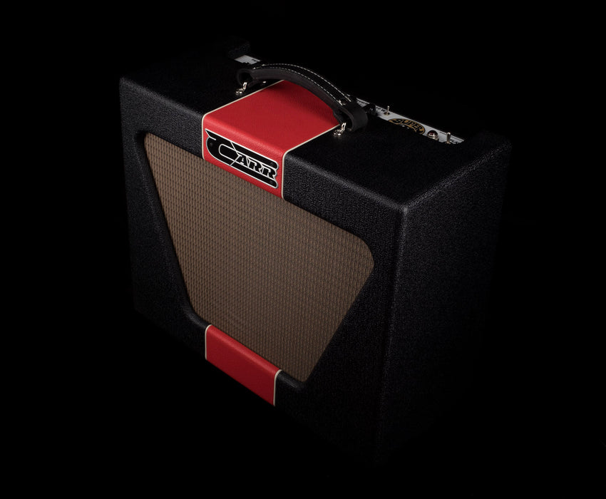 Carr 1x12 Super Bee Black with Red Stripe Tube Guitar Amp Combo