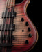 Mayones Patriot Classic 4 Flame Top Bass Satine Transparent Jeans Black 3-Tone Red Burst
