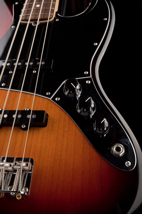 Used 2019 Fender American Performer Jazz Bass 3-Tone Sunburst with Case