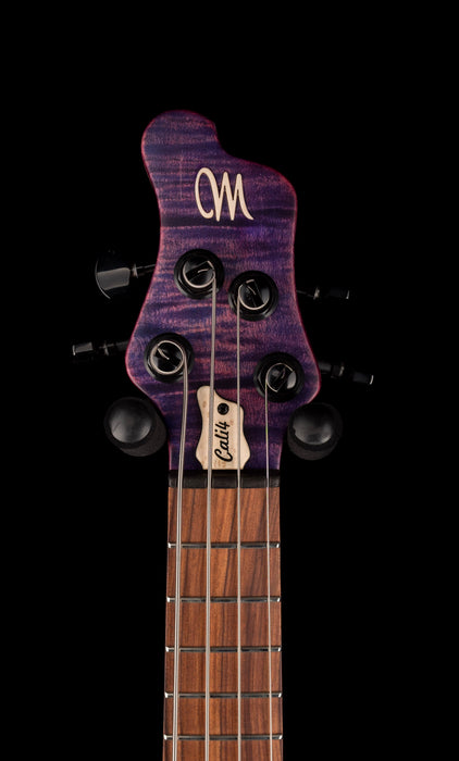 Mayones Cali4 3A Flame Maple Top Custom Trans Purple Matt Finish With Case