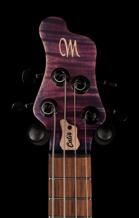 Mayones Cali4 Flame Maple Top Custom Color Trans Purple Matt Finish with Case