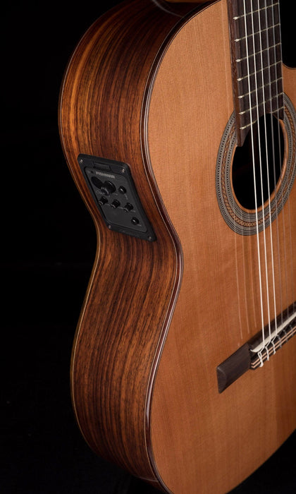 Used Kremona Soloist Series Fiesta F65CW Solid Cedar Top Nylon String Acoustic Electric Guitar With Bag