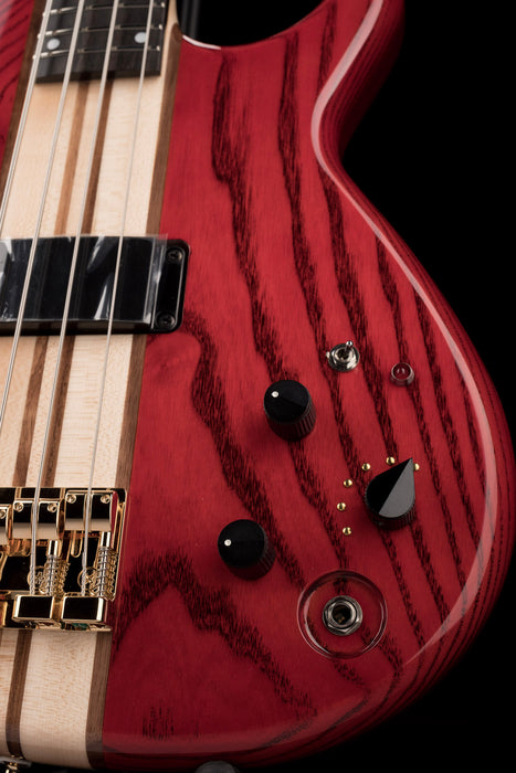 Aria Pro II SB-1000B Reissue 4-String Electric Bass Guitar Made in Japan Paduak Red with Gig Bag