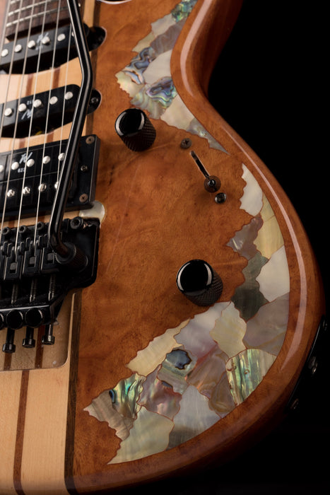 Pre Owned Planets HSS With Floyd Rose Brown Electric Guitar With Case