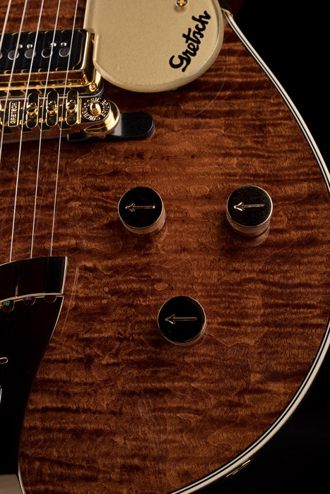 Gretsch Custom Shop Masterbuilt G6128CS 1954 Duo Jet NOS Brazilian Rosewood Curly Maple Walnut Stain