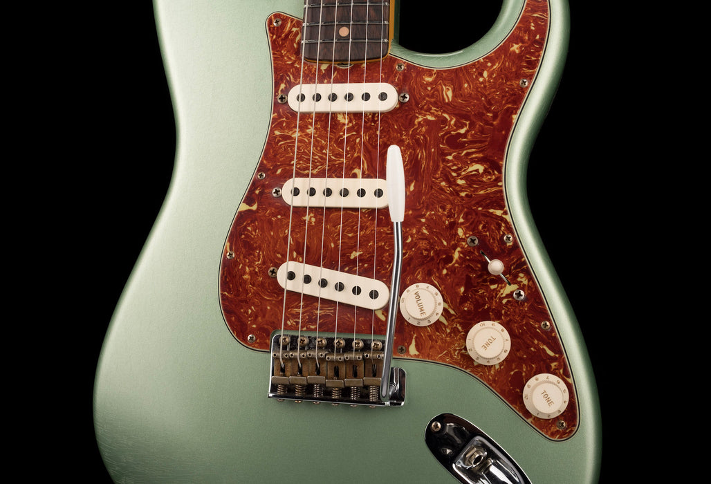 Fender Custom Shop Masterbuilt David Brown 1963 Stratocaster Journeyman Relic Brazilian Rosewood Super Faded Sage Green Metallic