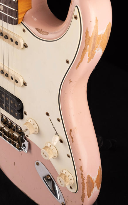 Fender Custom Shop 62 Heavy Relic Stratocaster SSH   Aged Shell Pink Finish - 1