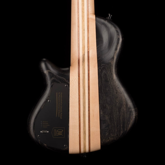 Mayones Cali4 Bass 17.5" Scale 3A Burl Maple Top/Swamp Ash Body Trans Root Beer Finish with Case