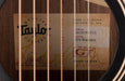 Taylor GTe Blacktop Acoustic Electric Guitar With Aerocase