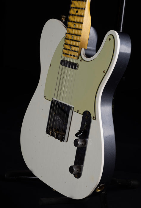 Fender Custom Shop Postmodern Journeyman Relic Tele 2 Tone Olympic White Charcoal Frost Metallic
