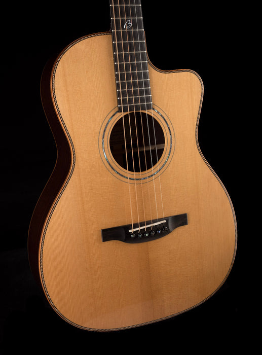 Pre Owned Boucher J.P. Cormier 000-12 Fret (12FTB) Natural Acoustic Electric With OHSC