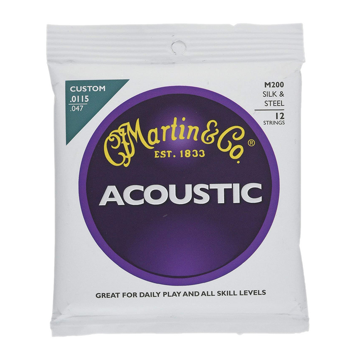 Martin M200 Martin 12-string Silk & Steel 11.5 - 47.0 Acoustic Guitar Strings