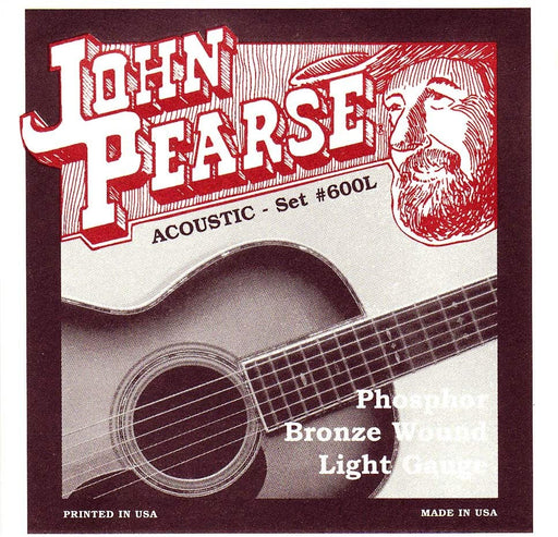 John Pearse 600L Phosphor Bronze 12-53 Acoustic Guitar Strings