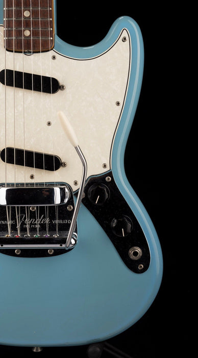 Vintage 1966 Fender Mustang 22.5" Scale Daphne Blue Refinished with OHSC