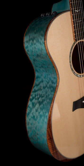 Pre Owned Taylor Custom GA Grand Auditorium Koi Blue with Case