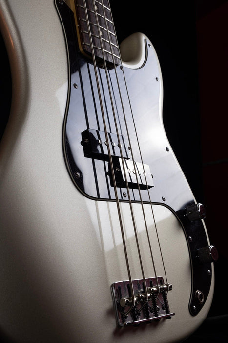 Used Fender 2005 Fender American Series Precision Bass Chrome Silver With OHSC