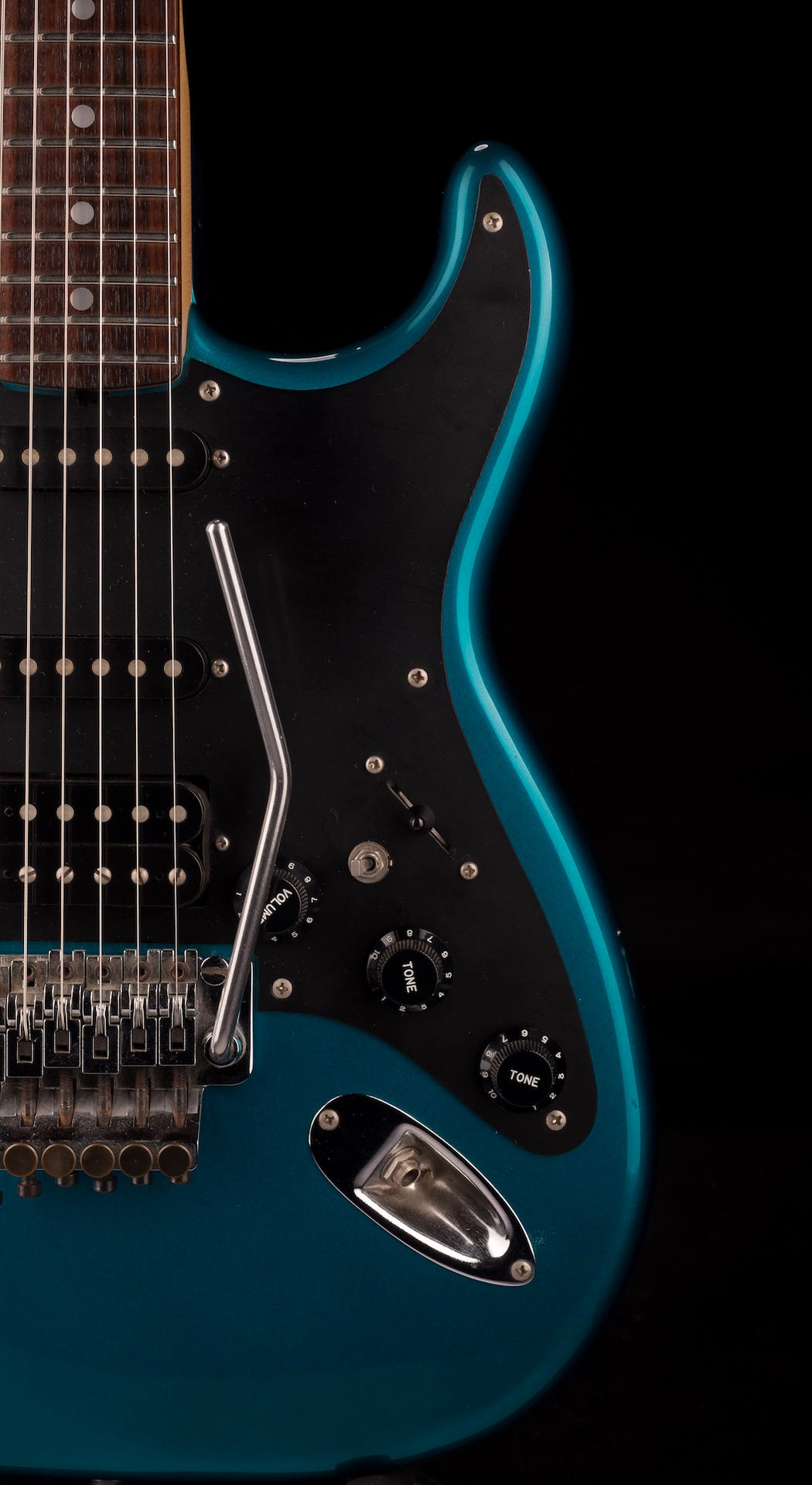 Pre Owned Kramer Focus 3000 HSS With Floyd Rose Metallic Blue With OHS ...