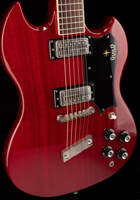 Used Guild Newark Street Collection S-100 Polara Cherry with OHSC