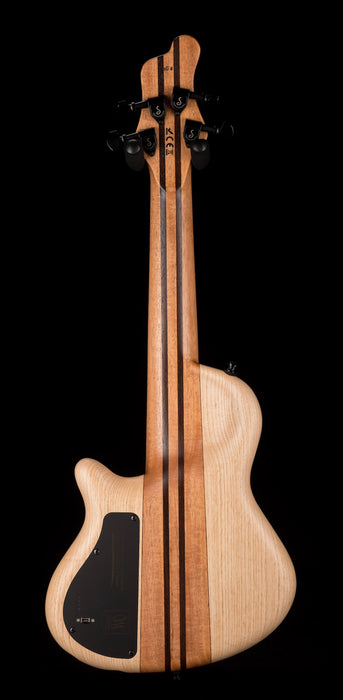 Mayones Cali4 Bass 17.5" Scale  Walnut Top/Swamp Ash Body Trans Natural Finish with Case