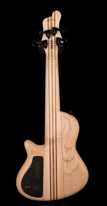 Mayones Cali4 Bass 17.5" Scale 3A Burl Maple Top/Swamp Ash Body Trans Orange Dreamsicle Finish with Case