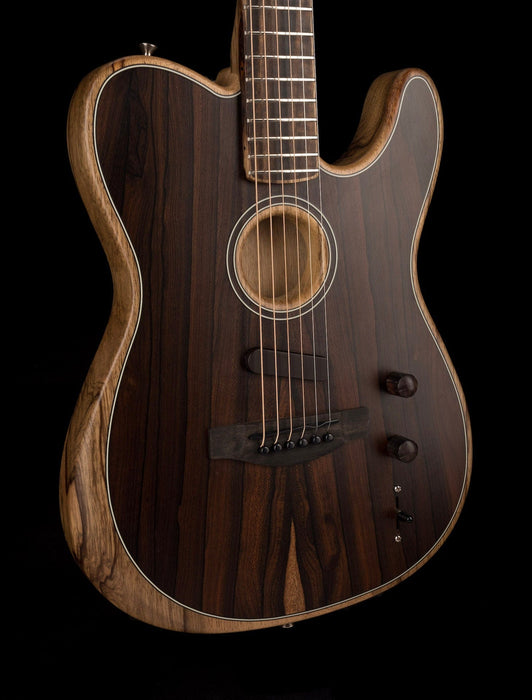 Used Fender Limited Edition Exotic Acoustasonic Telecaster Ziricote with OHSC