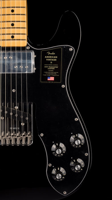 Fender Limited Edition American Vintage II 1977 Black Telecaster Custom With Case
