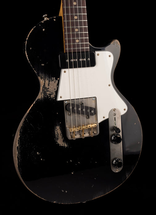 Fano Oltre Series SP6 P90 Medium/Heavy Distress Bull Black with Gig Bag