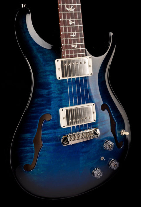 PRS Core Hollowbody II Piezo Custom Color Sapphire Smokeburst Burst with Case