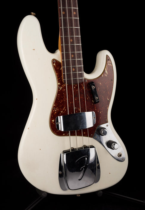 Pre Owned 2018 Fender Custom Shop '60 Jazz Bass Journeyman Olympic White With OHSC