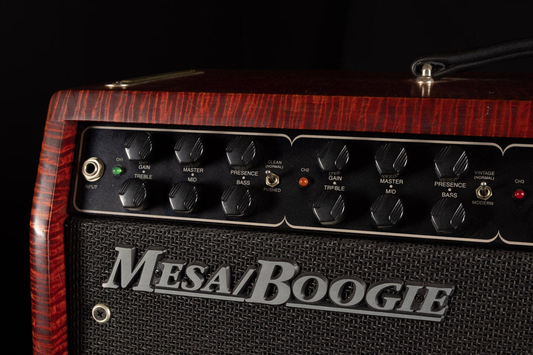 Used Mesa-Boogie Limited Edition Nomad 45 Flame Maple Red Stained 2x12" Tube Guitar Amp Combo With Footswitch