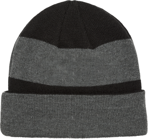 Fender Color Block Logo Beanie, Gray and Black