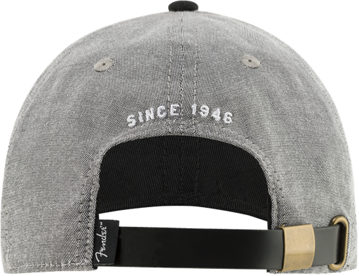 Fender Hipster Dad Hat Gray and Black One Size Fits Most