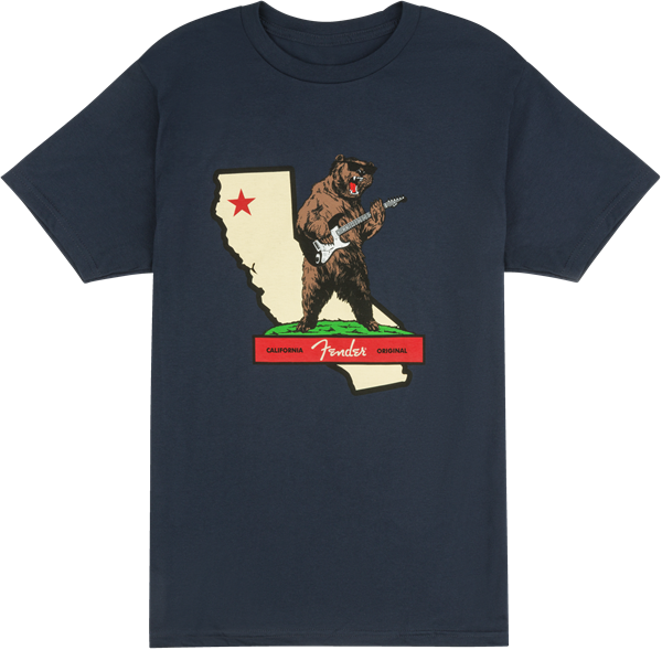 Fender Rocks Cali T-Shirt Navy M