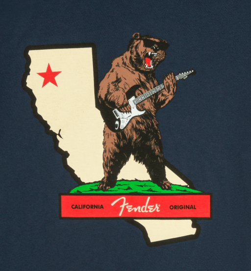 Fender Rocks Cali T-Shirt Navy XXL