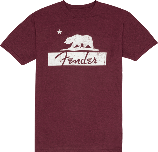 Fender Burgundy Bear Unisex T-Shirt S