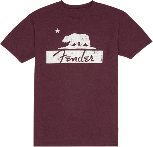 Fender Burgundy Bear Unisex T-Shirt M