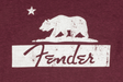 Fender Burgundy Bear Unisex T-Shirt XXL