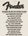 Fender World Tour T-Shirt Vintage White S