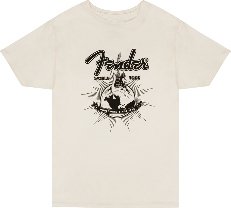 Fender World Tour T-Shirt Vintage White S