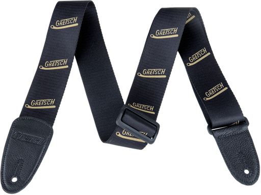 Gretsch Vibrato Arm Pattern Strap Black/Gold